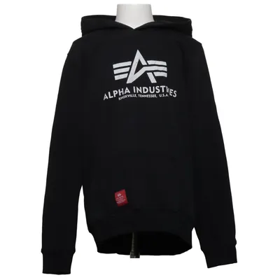 Capuchon sweater (Zwart) van Alpha Industries Katoen, Polyester