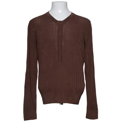 T-shirt manches longues (Marron) de Tom Ford Cupro, Soie
