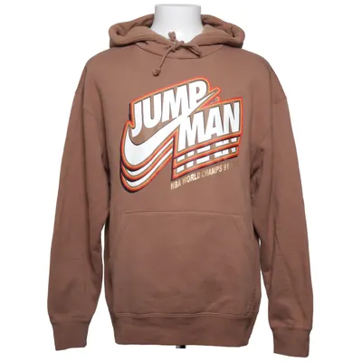 Hoodie (Brown, Multicolored) from Jordan Cotton, Polyester