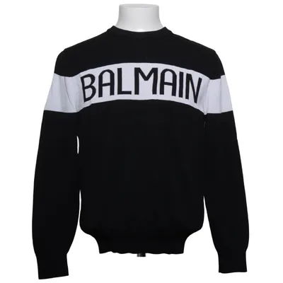 Sweater (Black, White) from Balmain Polyamide, Viscose