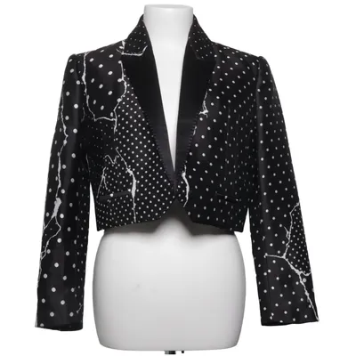 Blazer (Noir, Blanc) de Haider Ackermann Coton, Polyester, Soie