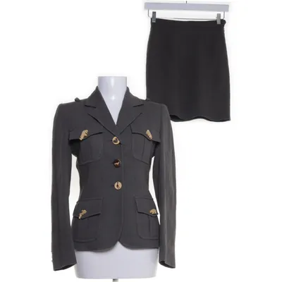 Skirt suit (Gray) from Moschino Cheap and Chic Wool