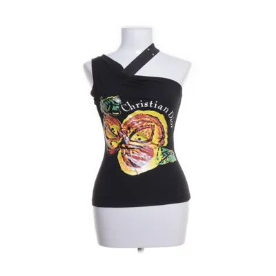 Tanktop  (Sort, Flerfarvet) fra Christian Dior Boutique Bomuld, Elastan