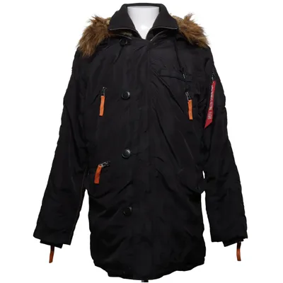 Parka (Black) from Alpha Industries Acrylic, Nylon, Polyester