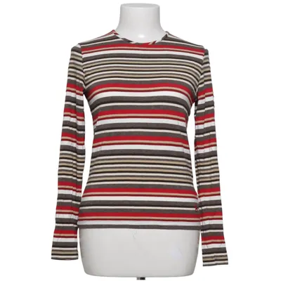 Långärmad t-shirt (Röd, Vit, Brun) från Burberry Elastan, Viskos