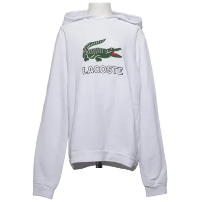 Sweat à capuche (Blanc) de Lacoste Coton, Polyester