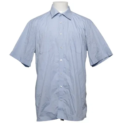 Short sleeve shirt (Blue) from Ted Bernhardtz at Work Cotton, Polyester