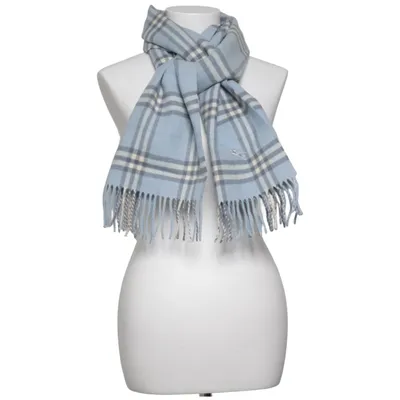 Halstørklæde (Blå, Hvid, Grå) fra Burberry Uld