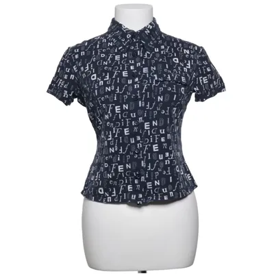 Short sleeve shirt (Blue, White) from Fendi Jeans