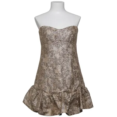 Robe de cocktail (Beige, Or) de Dolce & Gabbana Coton, Élasthane, Polyamide, Polyester, Soie