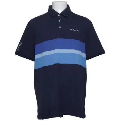 Polo shirt (Blue, Multicolored) from RLX Ralph Lauren Cotton, Elastane, Polyester