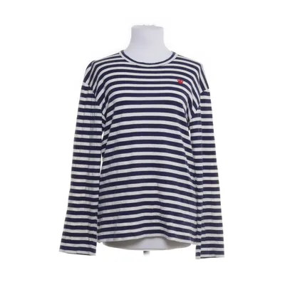 Langærmet t-shirt (Hvid, Blå) fra Comme des Garçons PLAY Bomuld