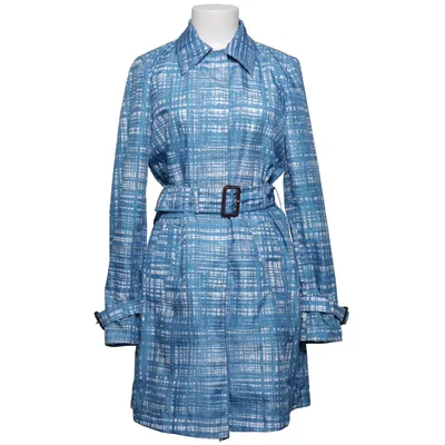 Trenchcoat (Blauw, Wit) van Prada Leer, Polyester