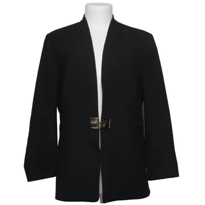 Blazer (Black) from Versace Collection Cotton, Elastane, Polybutylene, Polyester, Viscose