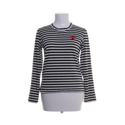 Lange mouwen shirt (Wit, Zwart) van Comme des Garçons PLAY Katoen
