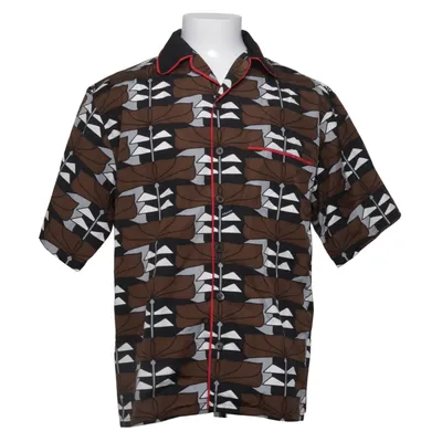 Korte mouwen shirt (Bruin, Zwart, Wit) van Prada