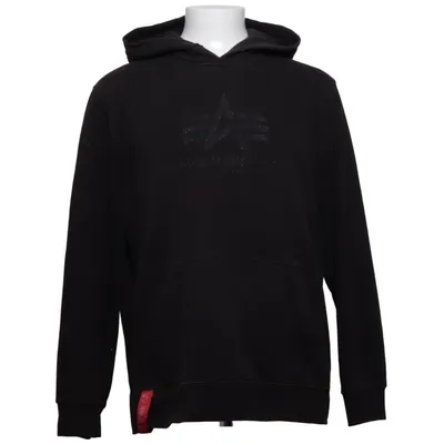 Huvtröja (Svart) från Alpha Industries Bomull, Polyester