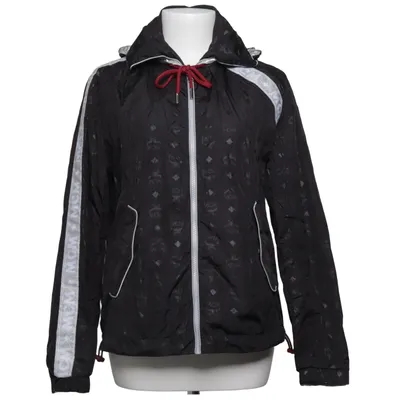 Veste réversible (Noir, Argent) de MCM Polyamide, Polyester, Viscose