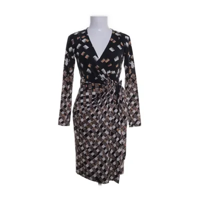 Slå-om-kjole (Sort, Flerfarvet) fra Diane von Furstenberg Silke