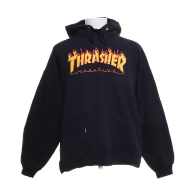 Hoodie (Black) from Thrasher Cotton, Polyester