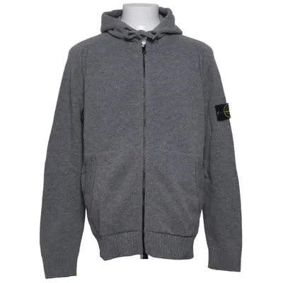 Hoodie (Gray) from Stone Island Polyamide, Polyester, Wool