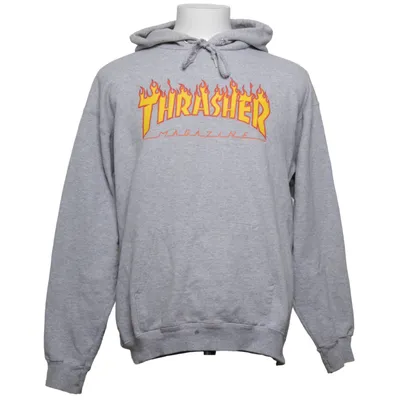 Huvtröja (Grå) från Thrasher Bomull, Polyester