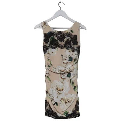 Kjole (Beige, Sort, Grøn) fra Dolce & Gabbana Bomuld, Elastan, Polyamid, Silke, Viscose