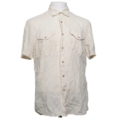 Chemise à manches courtes (Beige) de Brunello Cucinelli Coton, Lin