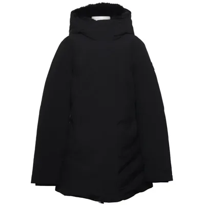 Doudoune longue (Noir) de Woolrich Polyamide, Polyester