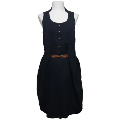 Jurk (Blauw) van MaxMara Katoen, Elastaan, Leer