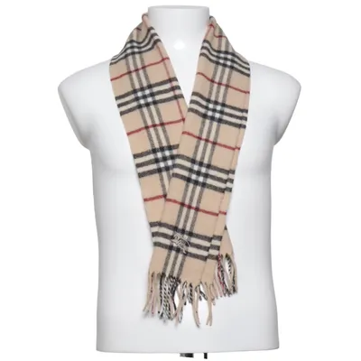 Sjaal (Beige, Meerkleurig) van Burberry Wol