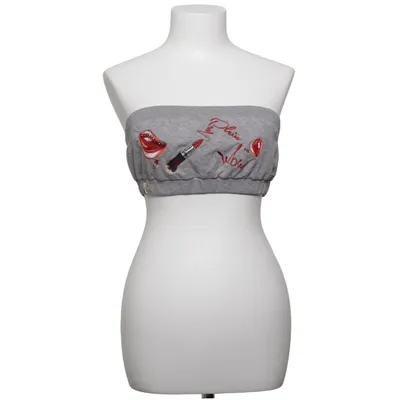 Tubetop (Grå, Flerfarvet) fra Philipp Plein Couture Bomuld, Elastan
