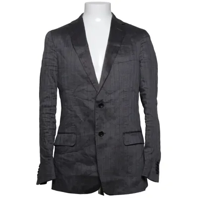 Blazer (Gray) from Z Zegna Cupro, Linen, Silk