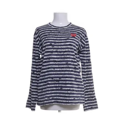 Long sleeve T-shirt (Blue, White) from Comme des Garçons PLAY