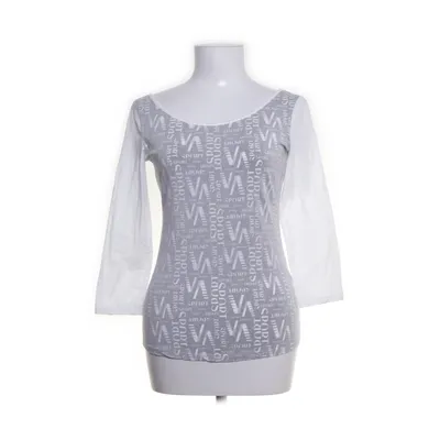 Long sleeve T-shirt (Gray, White) from Versace Sport Cotton, Elastane