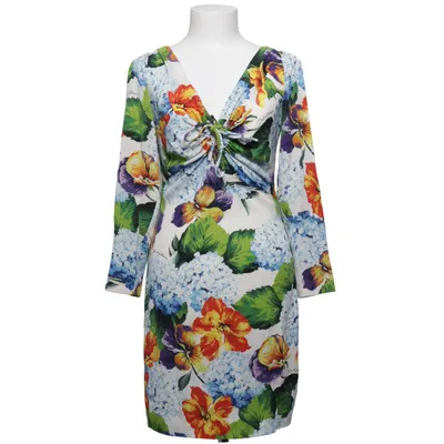Dress (White, Multicolored) from Dolce & Gabbana Elastane, Silk