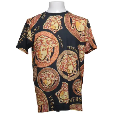 T-shirt (Sort, Guld) fra Versace