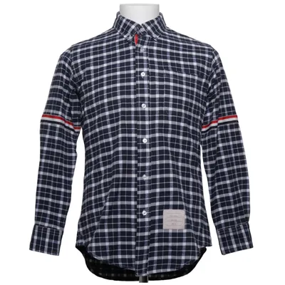Flannel shirt (Blue, Multicolored) from Thom Browne Cotton