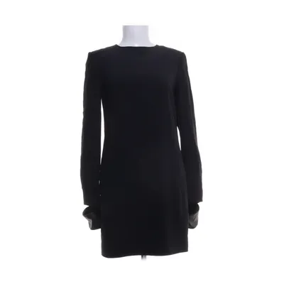 Robe (Noir) de Helmut Lang Viscose, Acétate, Polyester, Élasthane, Cuir