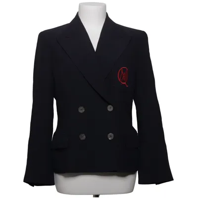Blazer (Blau) von Alexander McQueen Acetat, Seide, Viskose