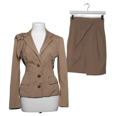Tailleur jupe (Beige) de Prada Coton, Élasthane, Polyamide