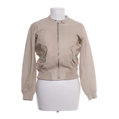 Læderjakke (Beige) fra Isabel Marant Étoile Bomuld, Polyester, Læder