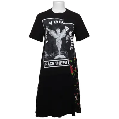 Dress (Black, Multicolored) from McQ by Alexander McQueen Cotton, Viscose