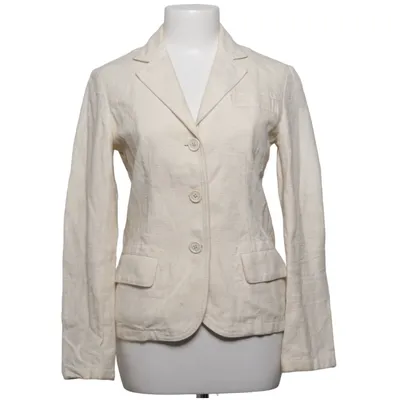 Blazer (White) from Jil Sander Cotton, Cupro, Elastane, Linen
