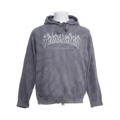 Huvtröja (Grå) från Thrasher Bomull, Polyester