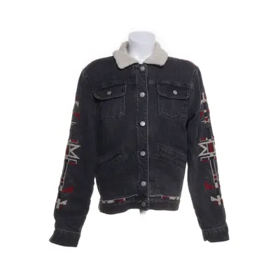 Lined denim jacket (Gray, Multicolored) from Isabel Marant pour H&M Acrylic, Cotton, Elastane, Polyester
