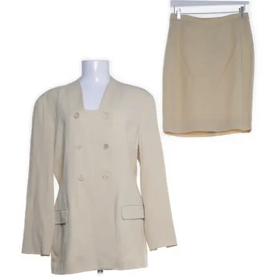 Jakkesæt med nederdel (Beige) fra Jil Sander Acetat, Viscose
