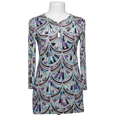 Jurk (Blauw, Lila, Meerkleurig) van Emilio Pucci Zijde