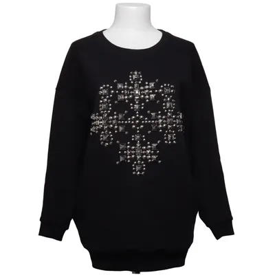 Sweatshirt (Schwarz) von Saint Laurent Baumwolle, Metallfaser
