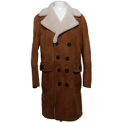Shearling jacket (Brown) from Dsquared2 Cotton, Fur